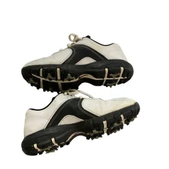 Used Nike TIGER WOODS Jr Golf Shoes White Junior 04