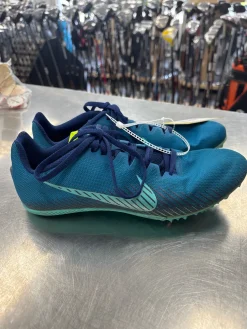 Used Nike Track & Field Cleats Adult Teal Senior 9.5