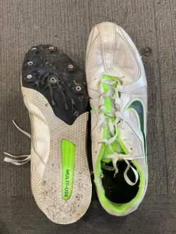 Used Nike Track & Field Cleats Adult White Senior 12