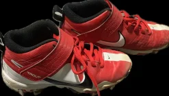 Used Nike TROUT BB/SB Cleats Red Junior 02