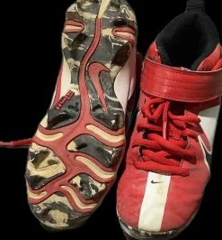 Used Nike TROUT BB/SB Cleats Red Junior 02