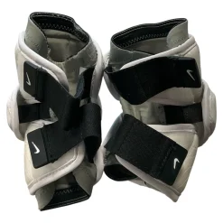 Used Nike VAPOR ELBOWS Lacrosse Arm Pads/Guards White Senior