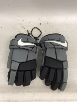 Used Nike VAPOR LT Lacrosse Gloves Junior Grey MD