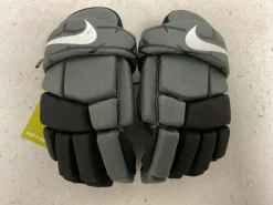 Used Nike VAPOR LT Lacrosse Gloves Junior Grey SM