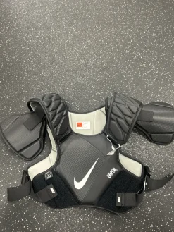 Used Nike VAPOR NOCSAE Lacrosse Shoulder Pads Black LG