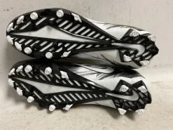 Used Nike VPR 856507-100 LAX Cleats Mens Black And White Senior 7.5