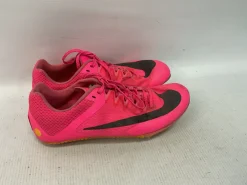 Used Nike ZOOM RIVAL SPRINT Track & Field Cleats Adult Pink Senior 4.5