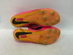 Used Nike ZOOM RIVAL SPRINT Track & Field Cleats Adult Pink Senior 4.5