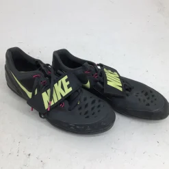 Used Nike ZOOM ROTATIONAL 6 SR 11.5 THROWING SHOE Track & Field Cleats Adult Black Senior 11.5