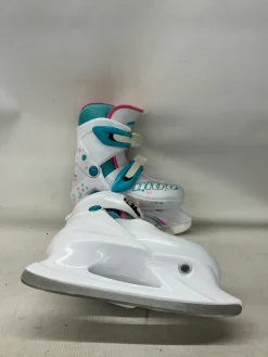 Used NITRO ADJ 11-13 Girls Softboot Skate White Adjustable
