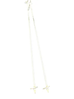 Used NORDIC FIBERGLASS Mens XC Ski Poles White 145 cm / 57 in