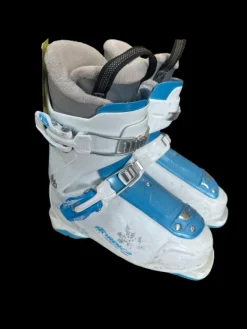 Used Nordica FIRE ARROW TEAM 2 Girls DH Ski Boot White 200 MP - Y13.5