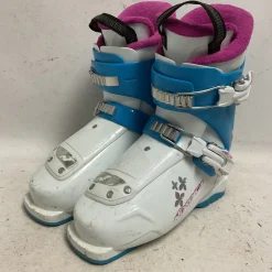 Used Nordica LITTLE BELLE Girls DH Ski Boot White 225 MP - J04.5 - W5.5