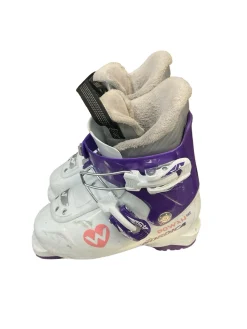 Used Nordica POWAH N2 Girls Snowboard Boots White Adjustable