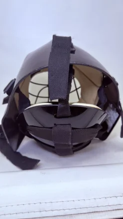 Used OBO FIELD HOCKEY GOALIE HELMET FH Facial Protection Black Senior