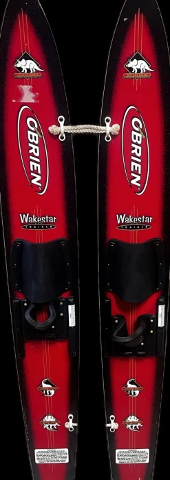 Used O'Brien Pair of Skis Red 46"