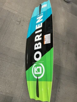 Used O'Brien THE SYSTEM WAKEBOARD SZ 2-5 BINDINGS Wakeboard Green 124 cm