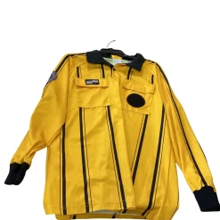 Used Official Sports REF SOCCER SHIRT Soccer Top Adt Yellow LG