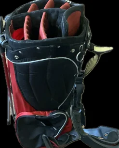 Used Ogio VISION Mens Stand Bag Black And Red