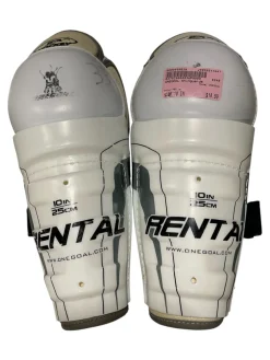 Used ONEGOAL Junior Shin Guards White 10