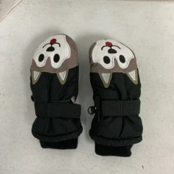 Used Outerwear Boys Gloves Brown Youth