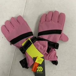 Used Outerwear Girls Gloves Pink Junior