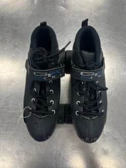 Used PACER GTX500 Senior Roller Quad Skates Black Senior 8