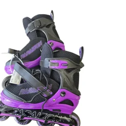 Used PAPAISON INLINE SKATES SIZE 5-7.5 Senior Rec Fitness Skates Purple Adjustable