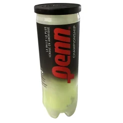 Used Penn CHAMPIONSHIP EXTRA-DUTY FELT 3-ball Tennis Canister