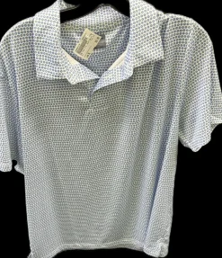 Used Pga PGA S.S. Golf Shirt M Carolina Blue XL