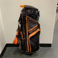 Used Pinemeadow STAND BAG Mens Stand Bag Orange