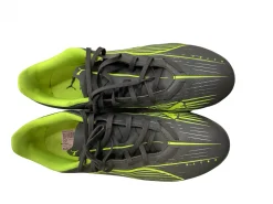Used Puma Soccer Cleats Dark Grey And Green Senior 8.5