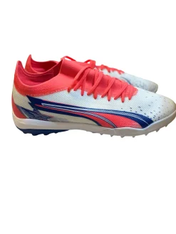 Used Puma Soccer Indoor Shoes White Youth 13.0