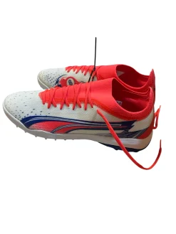 Used Puma Soccer Indoor Shoes White Youth 13.0