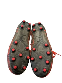 Used Puma Soccer Indoor Shoes Red Junior 05.5