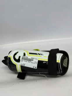 Used Puma Soccer Shin Guards Youth White SM