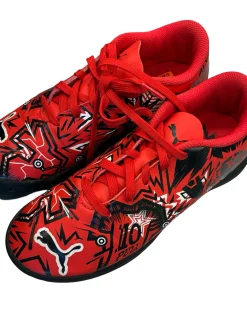 Used Puma Soccer Turf Shoes Red Junior 02