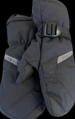 Used Quiksilver Outerwear Boys Gloves Black Junior