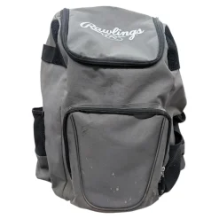 Used Rawlings BAT BAG BACKPACK BB/SB Player Backpack Grey