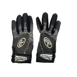 Used Rawlings BB/SB Batting Gloves Black XXXS