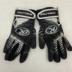 Used Rawlings BB/SB Batting Gloves Black MD