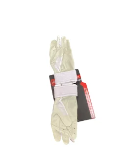 Used Rawlings BB/SB Batting Gloves White LG