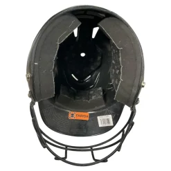 Used Rawlings BLACK HELMET Batting Helmet w/Mask Black One Size