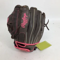 Used Rawlings FASTPITCH 11 INCH LHT SB GLOVE LH Throw Fastpitch Gloves Brown 11