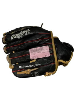 Used Rawlings H100BC BB/SB Glove RH Throw Black 10"