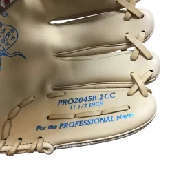 Used Rawlings HEART OF THE HIDE PRO204SB-2CC RH Throw Fastpitch Gloves Tan 11 1/2