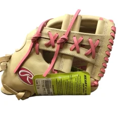 Used Rawlings HEART OF THE HIDE PRO120SB-32CP RH Throw Fastpitch Gloves Tan 12