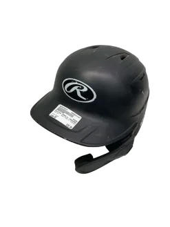 Used Rawlings IMPAX W/ JAWGUARD Batting Helmet w/Mask Black One Size