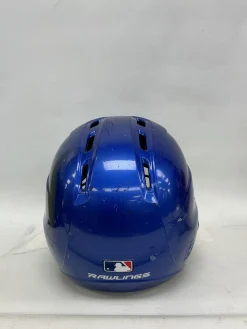 Used Rawlings RAWLINGS Batting Helmet w/Mask Royal Blue One Size