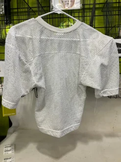 Used Rawlings RAWLINGS PRACTICE JERSEY FB Top Adult White SM